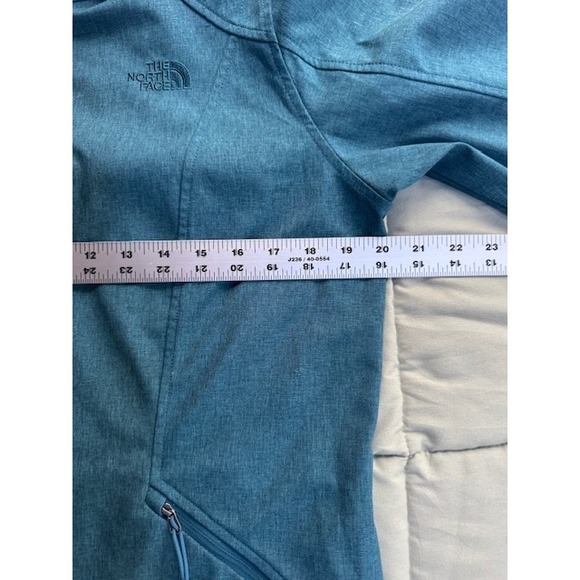 The North Face Windwall Full Zip Soft Shell‎ Blue Green Teal Jacket Womens LRG - Picture 11 of 13